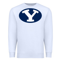 White byu couga s Premium Sweatshirt - linhVisuals