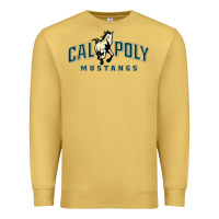 Antique Gold cal poly Premium Sweatshirt - linhVisuals