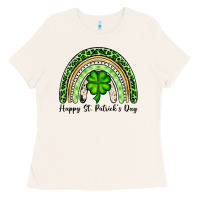 Bone Happy St. Patrick's Day rainbow Ladies Tee - OliviaCreatesArt