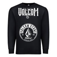 Black Volcom Style Premium Sweatshirt - linhVisuals