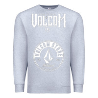 Heather Grey Volcom Style Premium Sweatshirt - linhVisuals
