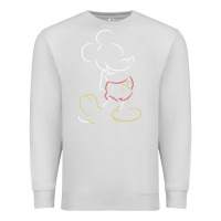 Dove Grey micke mouse tshirt Premium Sweatshirt - linhVisuals