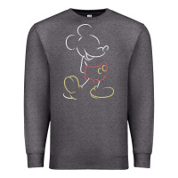 Charcoal Heather micke mouse tshirt Premium Sweatshirt - linhVisuals