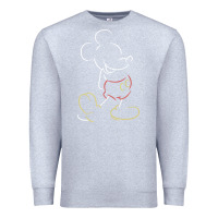 Heather Grey micke mouse tshirt Premium Sweatshirt - linhVisuals