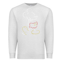 Oatmeal Heather micke mouse tshirt Premium Sweatshirt - linhVisuals