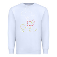 White micke mouse tshirt Premium Sweatshirt - linhVisuals