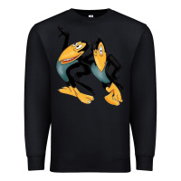 Black Heckle and Jeckle Premium Sweatshirt - linhVisuals