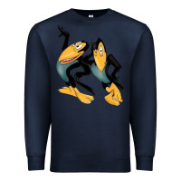 Navy Heckle and Jeckle Premium Sweatshirt - linhVisuals