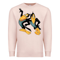 Pale Pink Heckle and Jeckle Premium Sweatshirt - linhVisuals