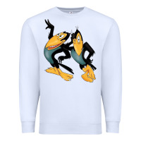 White Heckle and Jeckle Premium Sweatshirt - linhVisuals