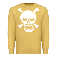 Antique Gold skull crossbones Premium Sweatshirt - linhVisuals