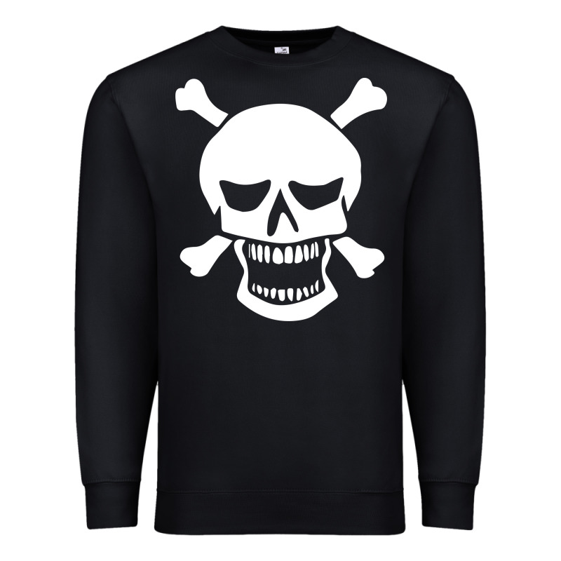 Skull Crossbones Premium Sweatshirt by linhVisuals | Teevron
