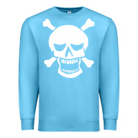 Ocean Blue skull crossbones Premium Sweatshirt - linhVisuals