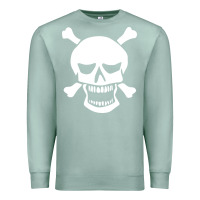 Seafoam skull crossbones Premium Sweatshirt - linhVisuals