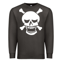 Smoke skull crossbones Premium Sweatshirt - linhVisuals