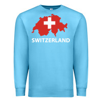 Ocean Blue switzerland Premium Sweatshirt - linhVisuals