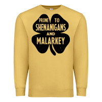 Antique Gold prone to shenanigans and malarkey Premium Sweatshirt - linhVisuals