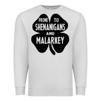 Dove Grey prone to shenanigans and malarkey Premium Sweatshirt - linhVisuals