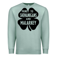 Seafoam prone to shenanigans and malarkey Premium Sweatshirt - linhVisuals