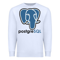 White Postgresql Premium Sweatshirt - linhVisuals