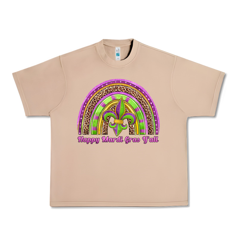 Happy Mardi Gras Y'all Rainbow Urban Heavy Tee by Jasminsmagicworld | Teevron