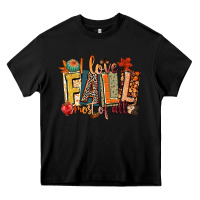 Black i love fall most of all Heavy Core Tee - CowGirlArtShop