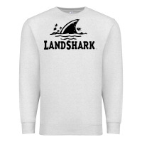 Oatmeal Heather landshark Premium Sweatshirt - linhVisuals
