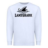 White landshark Premium Sweatshirt - linhVisuals
