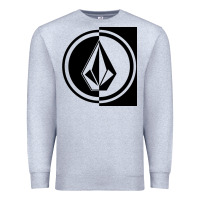 Heather Grey Volcom Style Premium Sweatshirt - linhVisuals