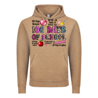 Vintage Coffee 100 days of school Vintage Hoodie - LillyAllenDesigns