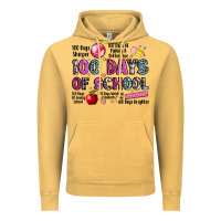 Vintage Mustard 100 days of school Vintage Hoodie - LillyAllenDesigns