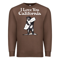 Chestnut i love you california bear state hug Premium Sweatshirt - linhVisuals