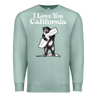 Seafoam i love you california bear state hug Premium Sweatshirt - linhVisuals
