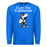 True Royal i love you california bear state hug Premium Sweatshirt - linhVisuals