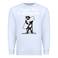 White i love you california bear state hug Premium Sweatshirt - linhVisuals