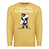 Antique Gold i love you california bear state hug Premium Sweatshirt - linhVisuals