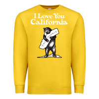 Lemon i love you california bear state hug Premium Sweatshirt - linhVisuals
