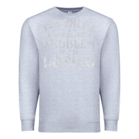 Heather Grey only a gambling problem if losing Premium Sweatshirt - linhVisuals