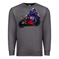 Charcoal Heather Superbike Toprak Razgatlıoğlu Premium Sweatshirt - linhVisuals