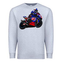 Heather Grey Superbike Toprak Razgatlıoğlu Premium Sweatshirt - linhVisuals