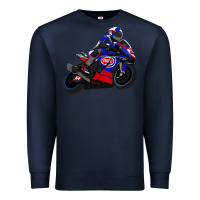 Navy Superbike Toprak Razgatlıoğlu Premium Sweatshirt - linhVisuals