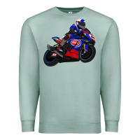 Seafoam Superbike Toprak Razgatlıoğlu Premium Sweatshirt - linhVisuals