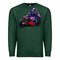 Sports Green Superbike Toprak Razgatlıoğlu Premium Sweatshirt - linhVisuals