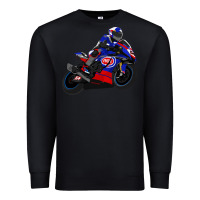 Black Superbike Toprak Razgatlıoğlu Premium Sweatshirt - linhVisuals