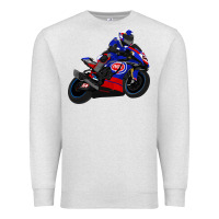 Oatmeal Heather Superbike Toprak Razgatlıoğlu Premium Sweatshirt - linhVisuals
