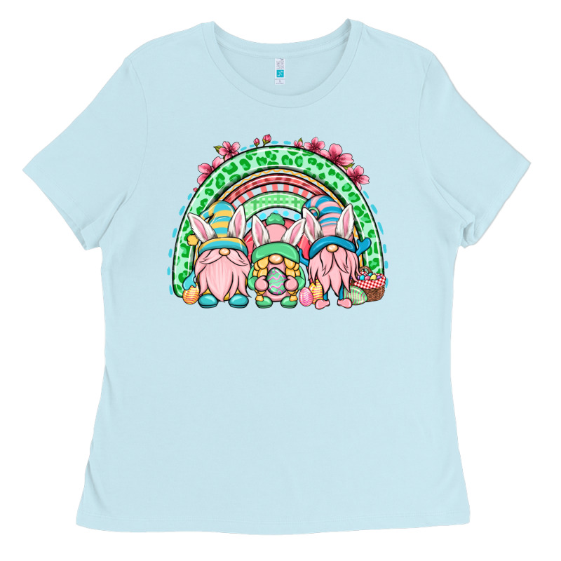 Easter Gnomes Rainbow Ladies Tee by OliviaCreatesArt | Teevron