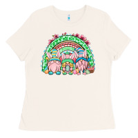Bone Easter gnomes rainbow Ladies Tee - OliviaCreatesArt