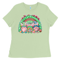 Matcha Easter gnomes rainbow Ladies Tee - OliviaCreatesArt