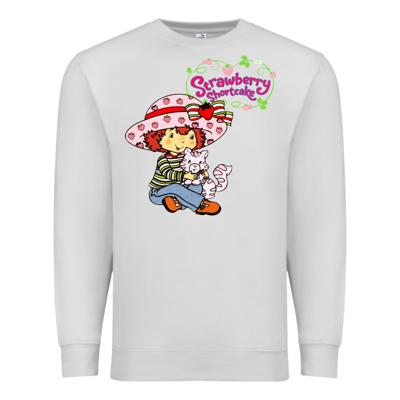 Strawberry Shortcake And Cat Premium Sweatshirt by linhVisuals | Teevron