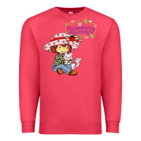 Cardinal strawberry shortcake and cat Premium Sweatshirt - linhVisuals